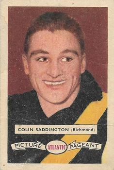 1958 Atlantic Petrol Stations Victorian League Stars #119 Colin Saddington Front